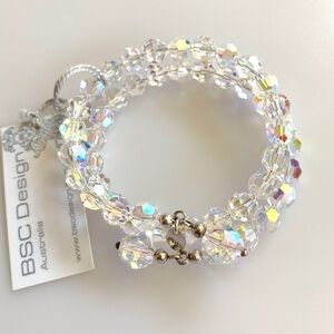 BSC Design Australia 925 Bracelet Swarovski Crystals 925 Sterling Silver